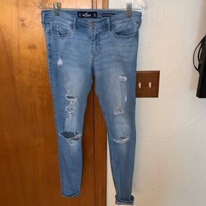 hollister ripped jeans